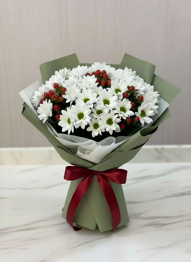 Букет цветов из: Хризантемы в Лесной