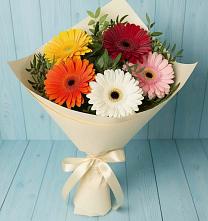 Букет цветов из:  Герберы в Лесной