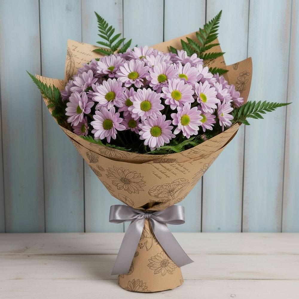 Букет цветов из: Хризантемы в Лесной