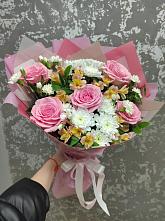 Букет цветов из:  Гвоздики, Орхидеи и Розы #REPLACE_PRED# Лесной