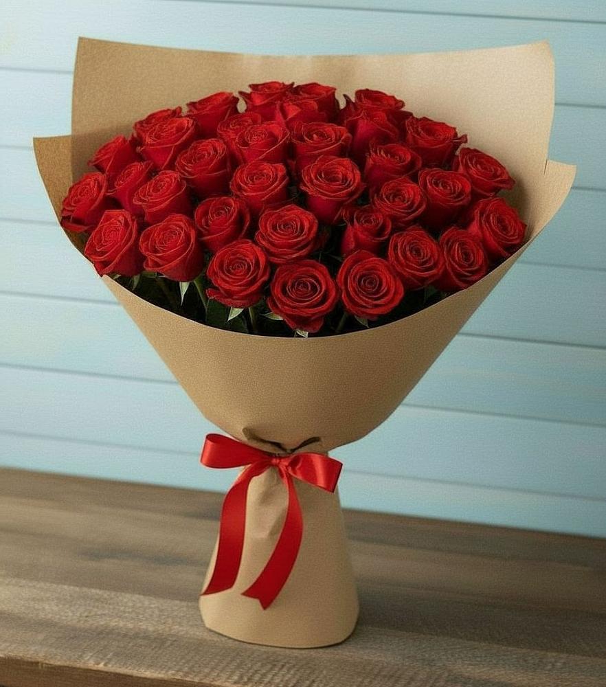 Букет Красные розы Милано в Лесной