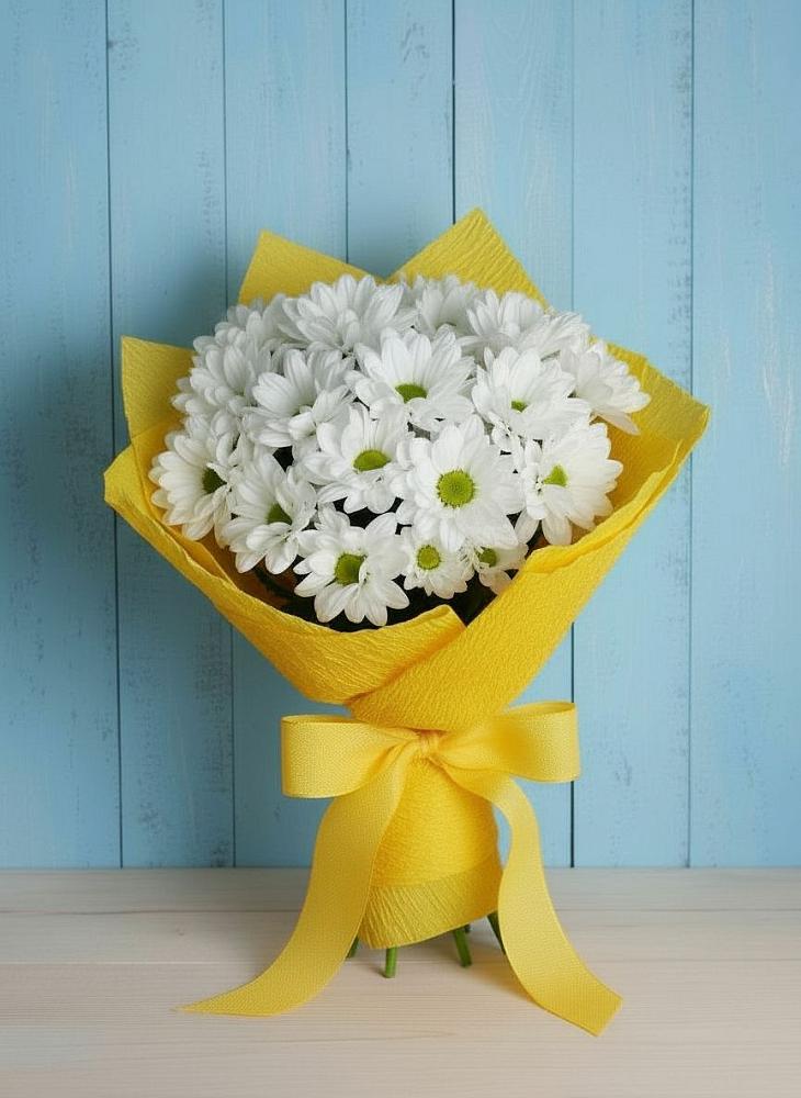 Букет цветов из: Хризантемы в Лесной