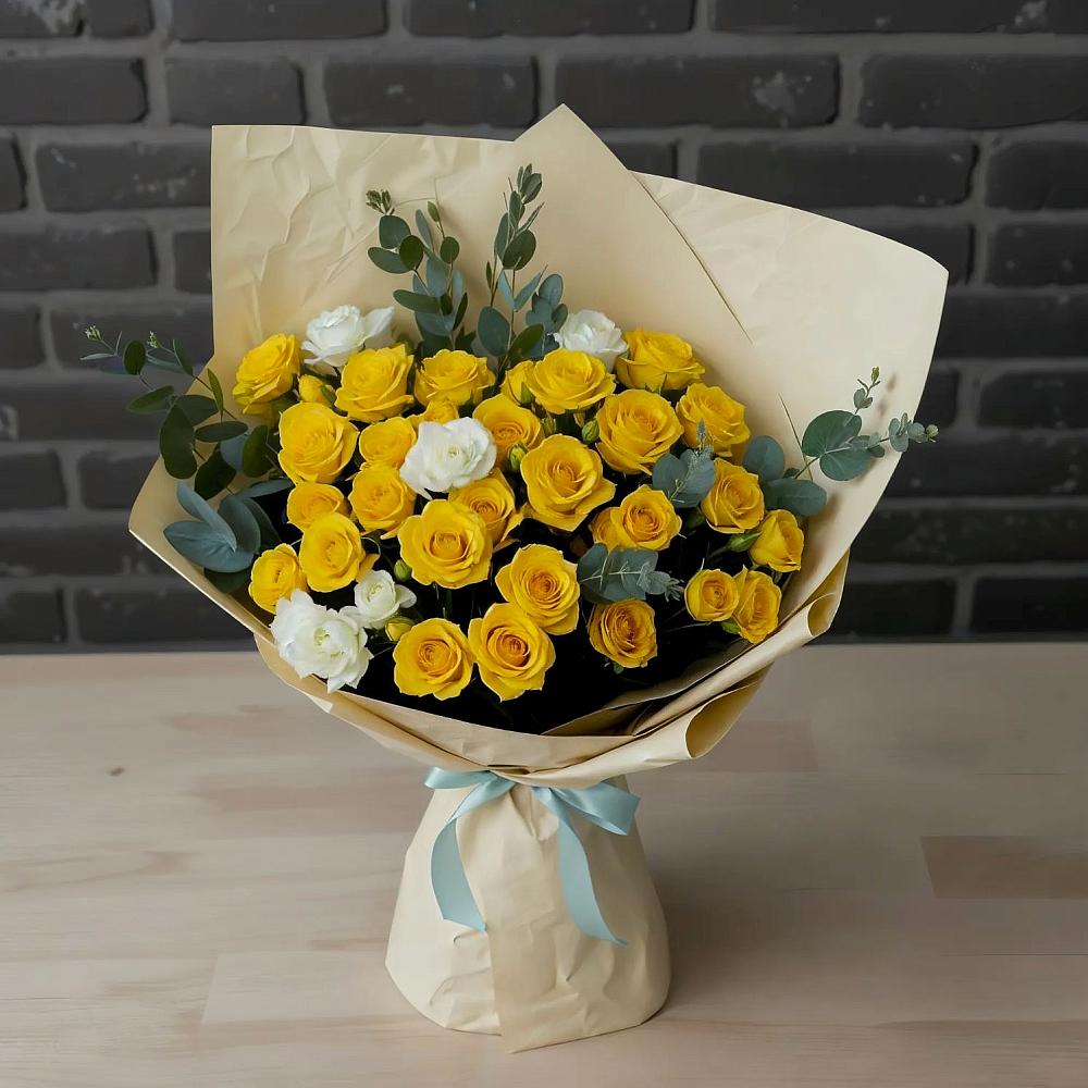 Букет цветов из: Розы в Лесной