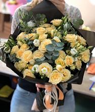 Букет цветов из:  Розы и Лизиантусы #REPLACE_PRED# Лесной