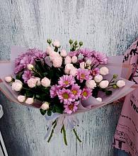 Букет цветов из:  Розы и Хризантемы #REPLACE_PRED# Лесной