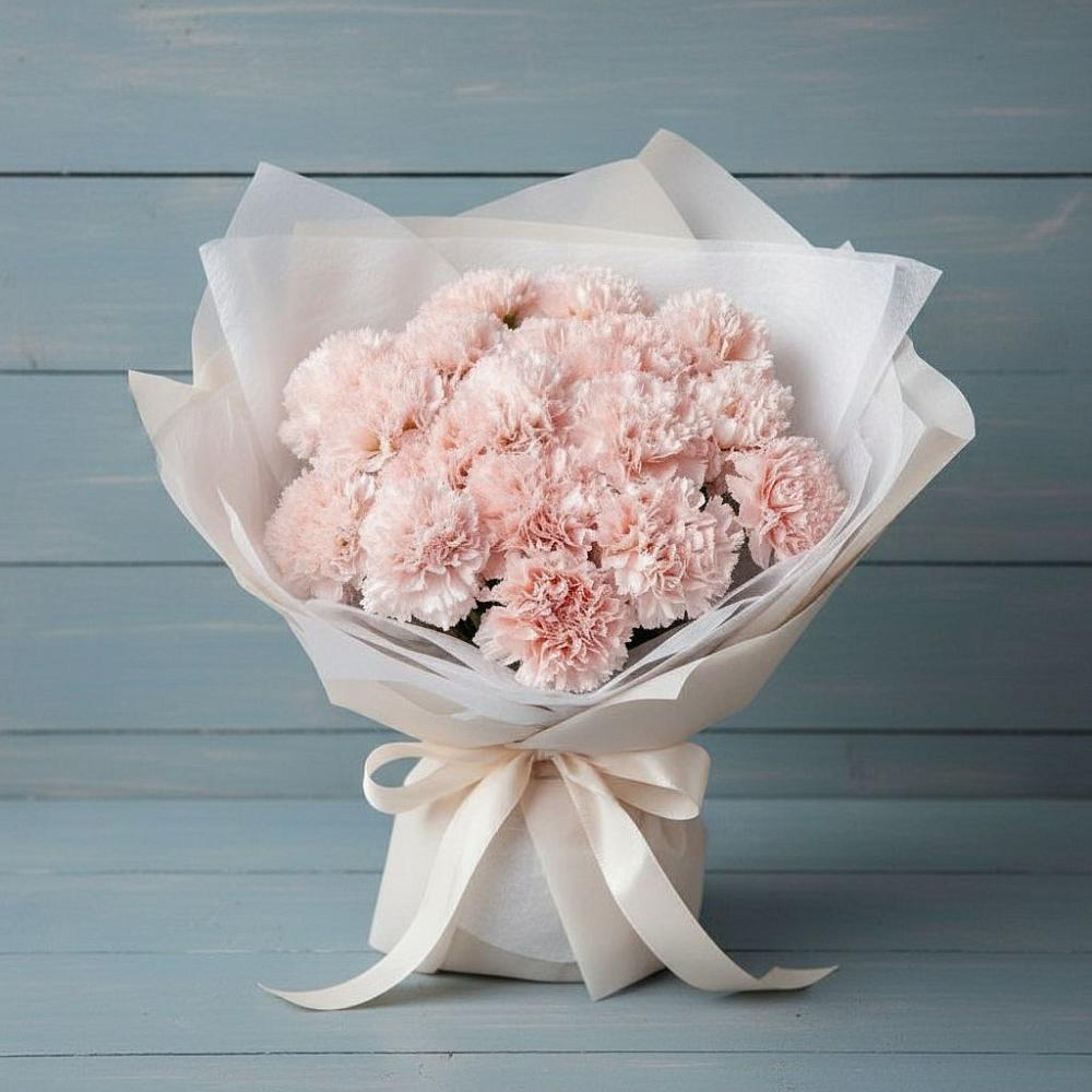 Букет цветов из: Гвоздики в Лесной