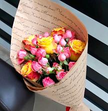 Букет цветов из:  Розы #REPLACE_PRED# Лесной